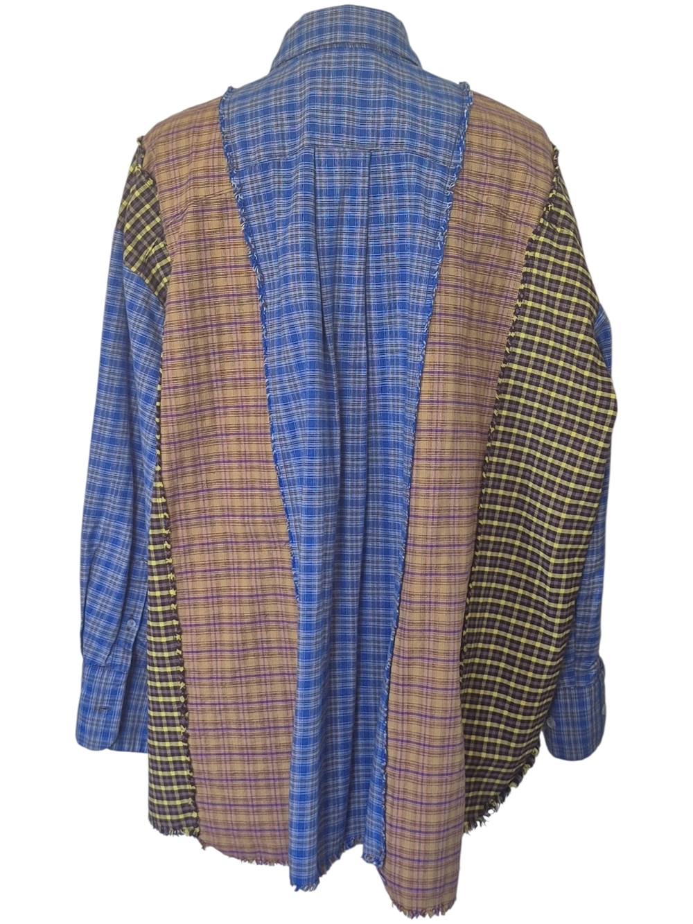BDG Women's Spliced Dad Button-Down Shirt Sz S - Picture 5 of 6